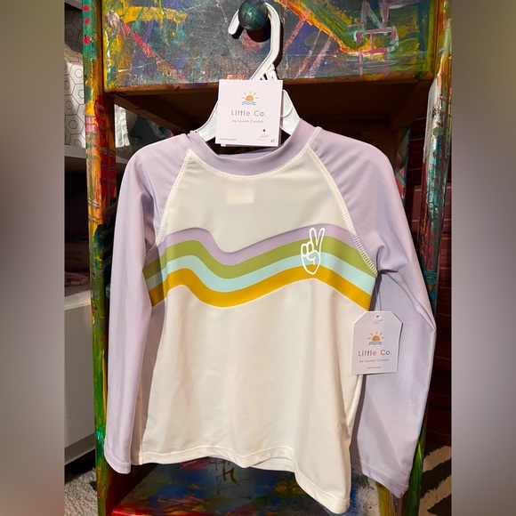 NWT Little Co. by Lauren Conrad girls rash guard 4t - Picture 1 of 2